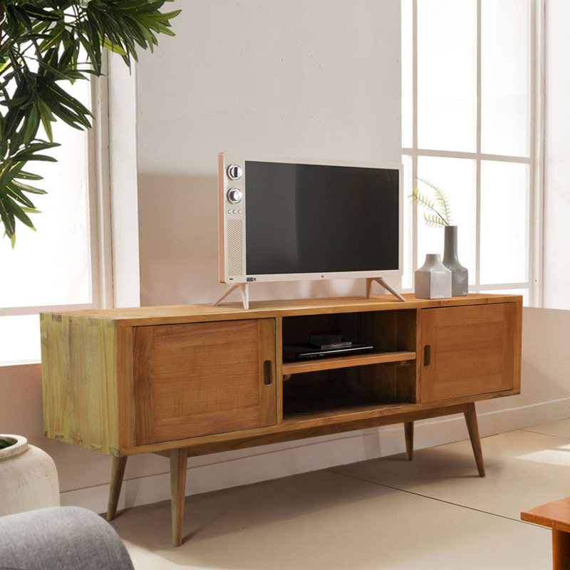Corrigan Studio® Halesowen Solid Wood TV Stand for TVs up to 70" Wayfair